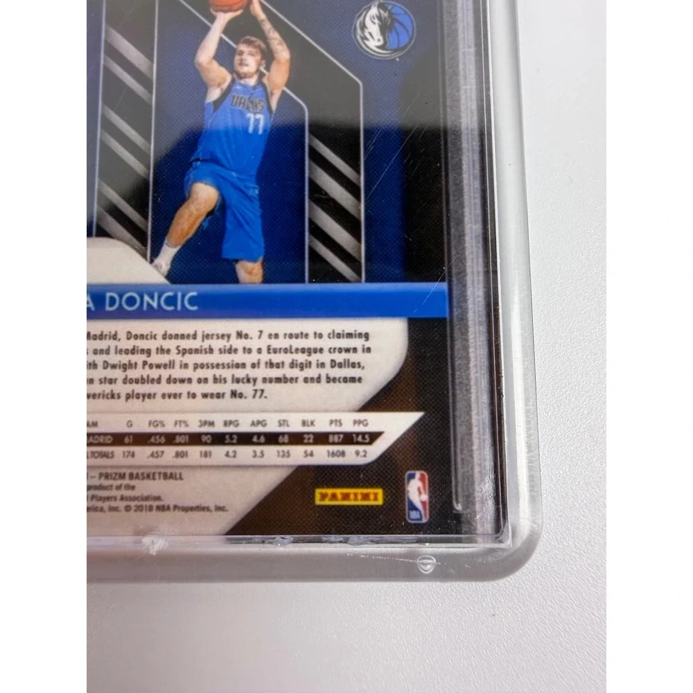 Luka Doncic 2018 Panini Prizm Blue Prizm #280 PSA 10 Rookie Card Keychain NBA